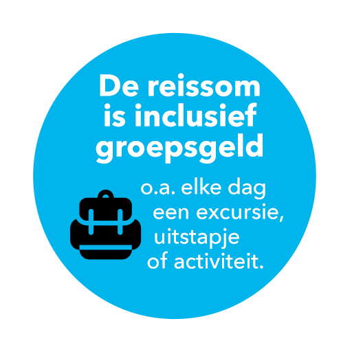 <p>De reissom is inclusief groepsgeld, bestaande uit: o.a. elke dag een excursie, uitstapje of activiteit.</p>