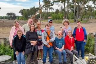 Safari Beekse Bergen - Groep - Buitenhof Reizen begeleide vakanties voor mensen met een verstandelijke beperking.