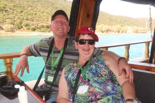 Kusadasi - Reizigers op boot - Buitenhof Reizen begeleide vakanties voor mensen met een verstandelijke beperking