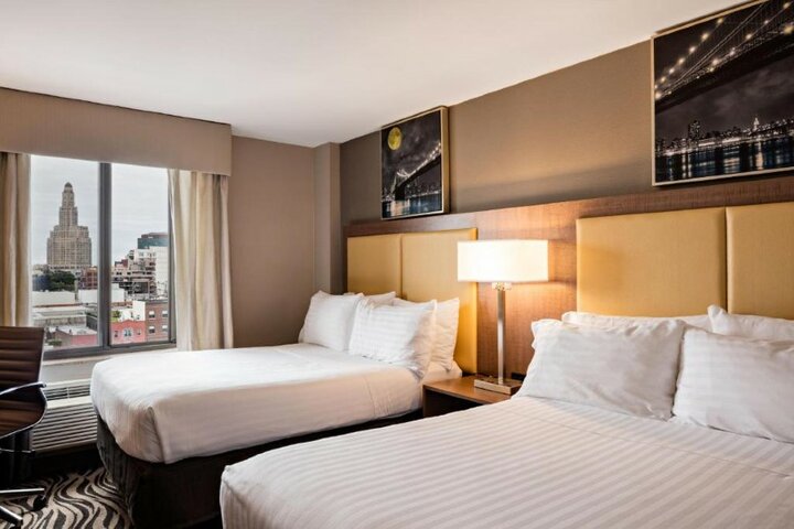 New York - Voorbeeld kamer Holiday Inn- Buitenhof Reizen begeleide vakanties voor mensen met een verstandelijke beperking