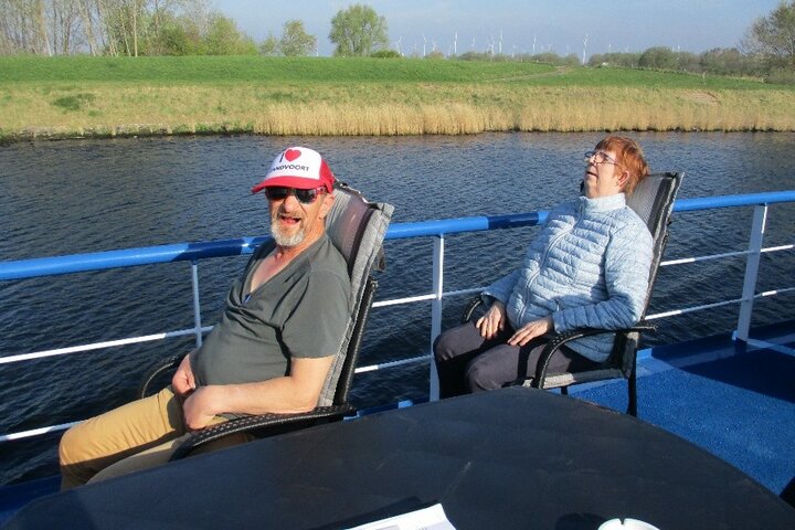 Paascruise - Op het dek - Buitenhof Reizen begeleide vakanties voor mensen met een verstandelijke beperking.