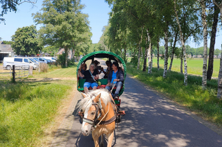 Buitenhof Reizen - Beilen - begeleide groepsreizen met een verstandelijke beperking - ritje met huifkar