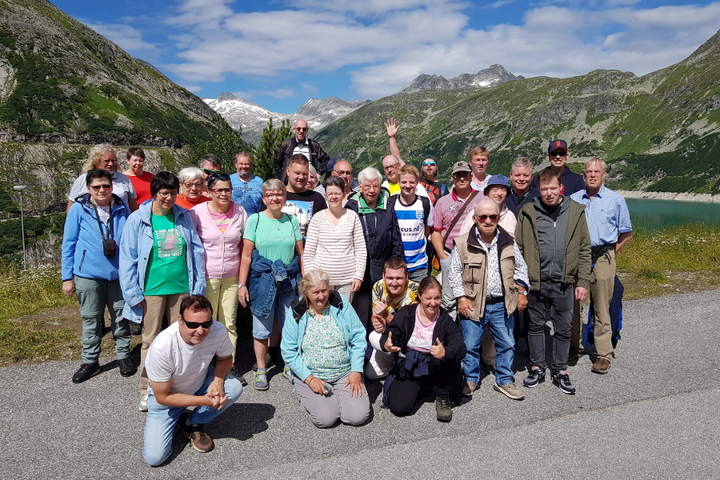 Buitenhof Reizen - Glacier & Bernina Express - begeleide vakanties voor mensen met een beperking - Groepsfoto reizigers