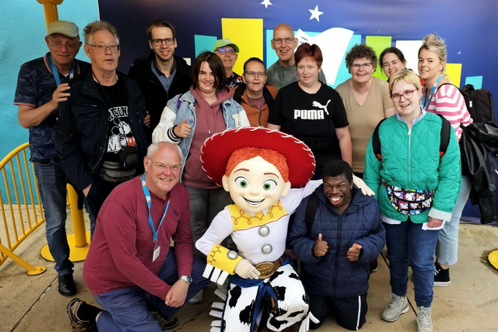 Buitenhof Reizen - Disneyland - begeleide vakanties voor mensen met een beperking - Groepsfoto