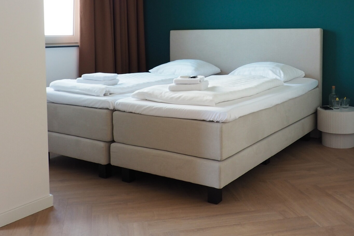 Buitenhof Reizen - Funpop - begeleide vakanties voor mensen met een beperking - 't Vertrek slaapkamer voorbeeld