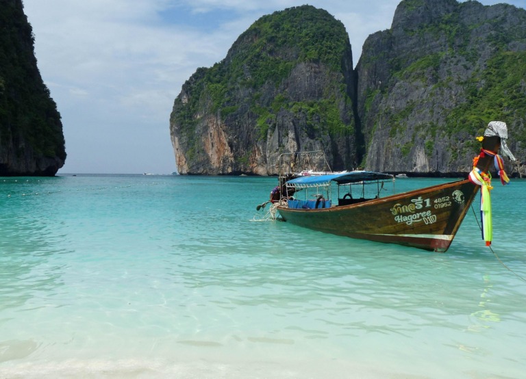 Buitenhof Reizen voor mensen met een verstandelijke beperking - Jongeren - Stranden en jungle van Thailand - Boot in het water